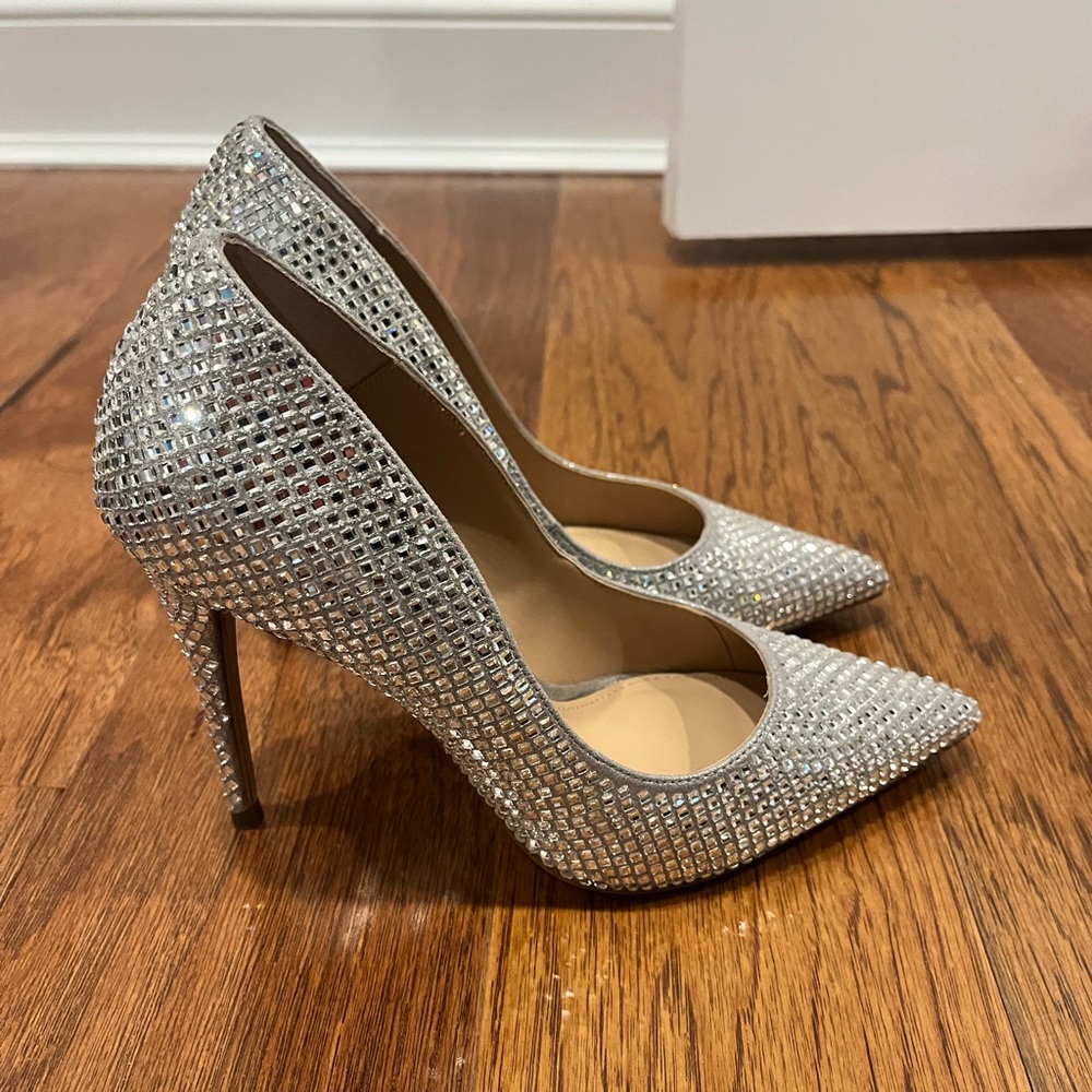 Brand New AQUA Rhinestone Heels (pumps)